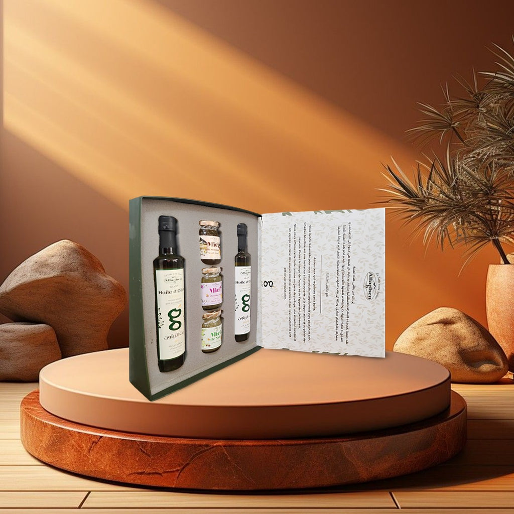 coffret "Allaghen" miel et Huile d'olive